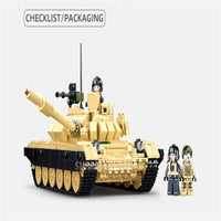 Thumbnail for Building Blocks Military MOC MBT T72 Main Battle Tank Bricks Toys - 3