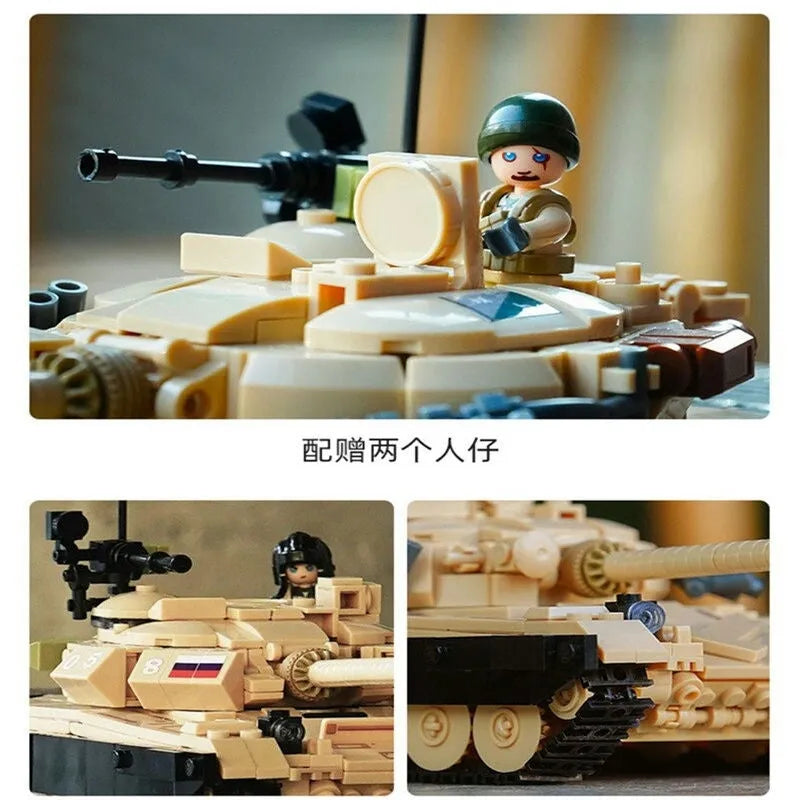 Building Blocks Military MOC MBT T72 Main Battle Tank Bricks Toys Construction Set Toys - 8