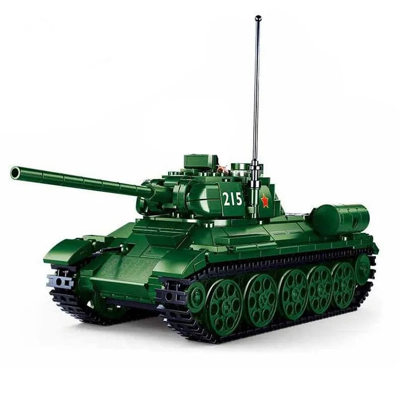 Building Blocks Military MOC WW2 215 Battle Tank Bricks Toys - 3