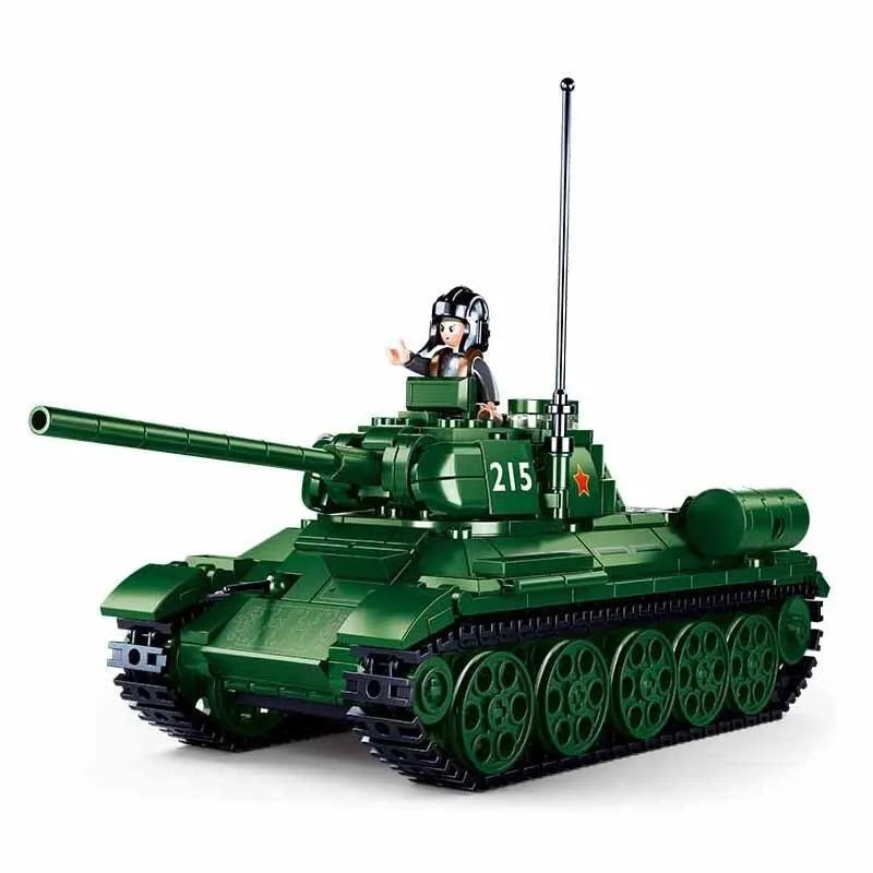 Building Blocks Military MOC WW2 215 Battle Tank Bricks Toys - 1