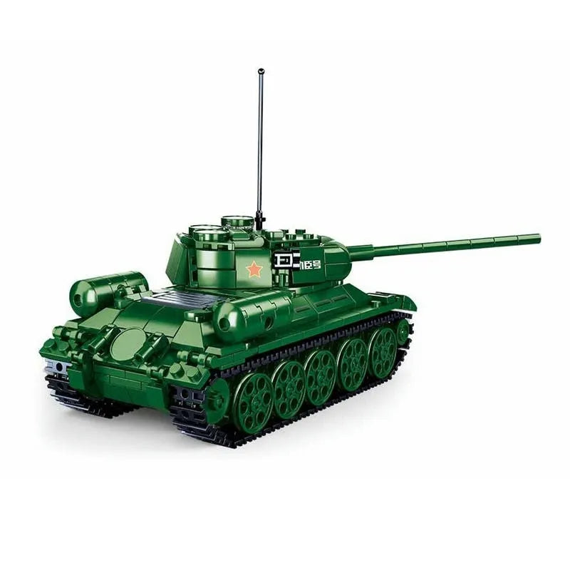 Building Blocks Military MOC WW2 215 Battle Tank Bricks Toys - 4