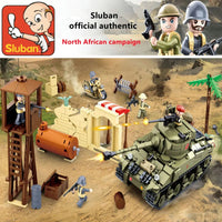 Thumbnail for Building Blocks Military MOC WW2 Army Battle Of El Alamein Bricks Toy - 6