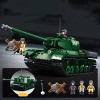 Thumbnail for Building Blocks Military MOC WW2 Heavy Main Battle Tank Bricks Toys - 6