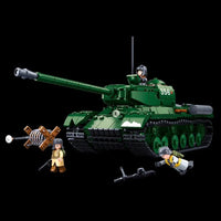 Thumbnail for Building Blocks Military MOC WW2 Heavy Main Battle Tank Bricks Toys - 3