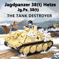Thumbnail for Building Blocks Military MOC WW2 Jagdpanzer Tank Destroyer Bricks Toy - 2