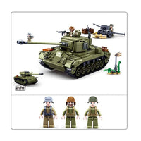 Thumbnail for Building Blocks Military MOC WW2 M26E1 Pershing Tank Bricks Toy - 3