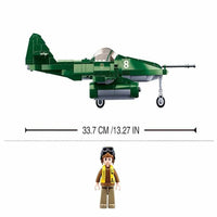 Thumbnail for Building Blocks Military MOC WW2 ME - 262 Fighter Aircraft Bricks Kids Toys - 6