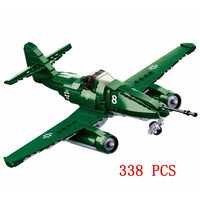 Thumbnail for Building Blocks Military MOC WW2 ME - 262 Fighter Aircraft Bricks Kids Toys - 3