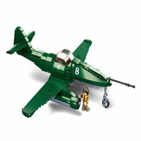 Thumbnail for Building Blocks Military MOC WW2 ME-262 Fighter Aircraft Bricks Kids Toys - 5