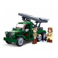 Thumbnail for Building Blocks Military MOC WW2 Rocket Artillery Vehicle Bricks Toys - 4