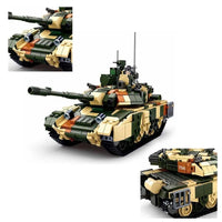 Thumbnail for Building Blocks Military MOC WW2 T90MS Main Battle Tank Bricks Toys - 2