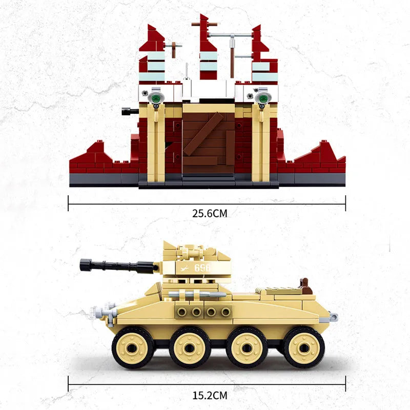 Building Blocks Military WW2 Army Battle of Stalingrad Bricks Toys Construction Set Toys - 5