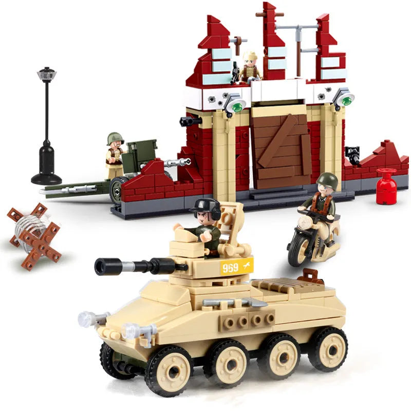 Building Blocks Military WW2 Army Battle of Stalingrad Bricks Toys Construction Set Toys - 4