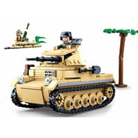 Thumbnail for Building Blocks Military WW2 German Army Panzer Tank Bricks Toy - 1