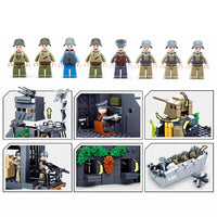 Thumbnail for Building Blocks Military WW2 German Atlantic Fort Bricks Toy - 5