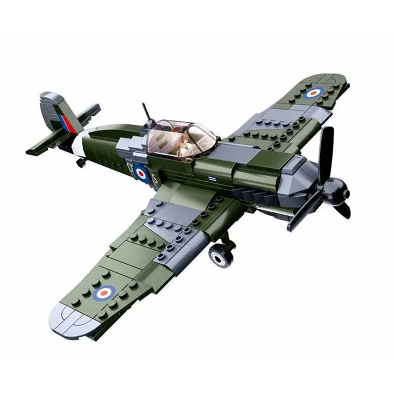 Building Blocks Military WW2 German Bomber Aircraft Bricks Toys - 5