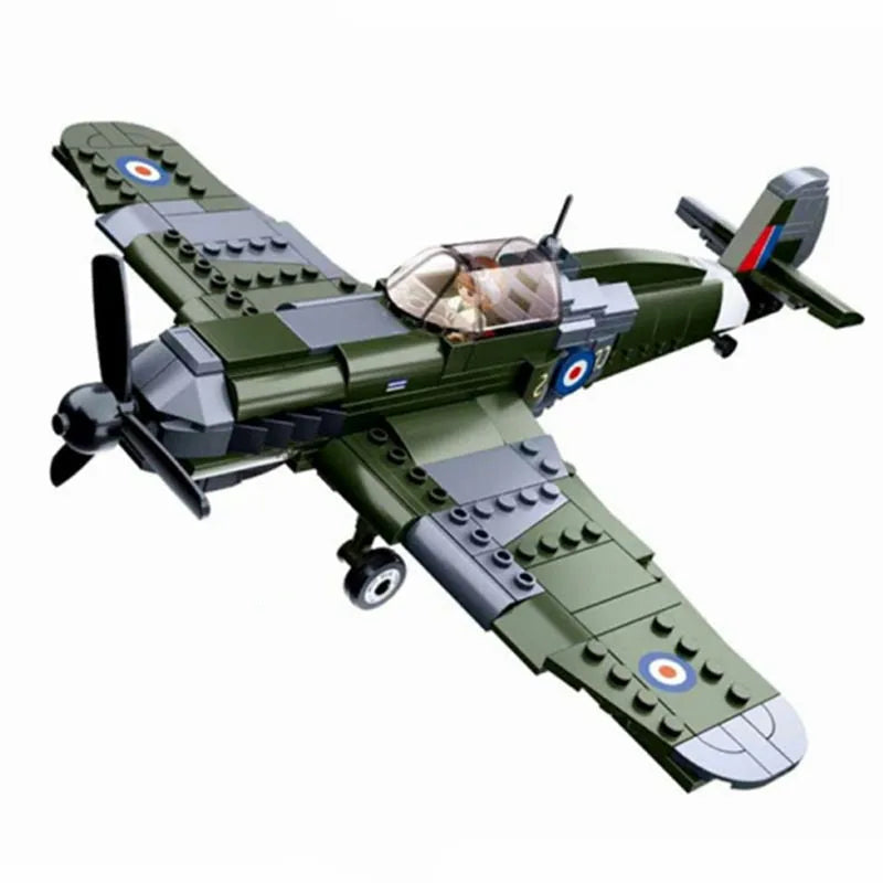 Building Blocks Military WW2 German Bomber Aircraft Bricks Toys - 4