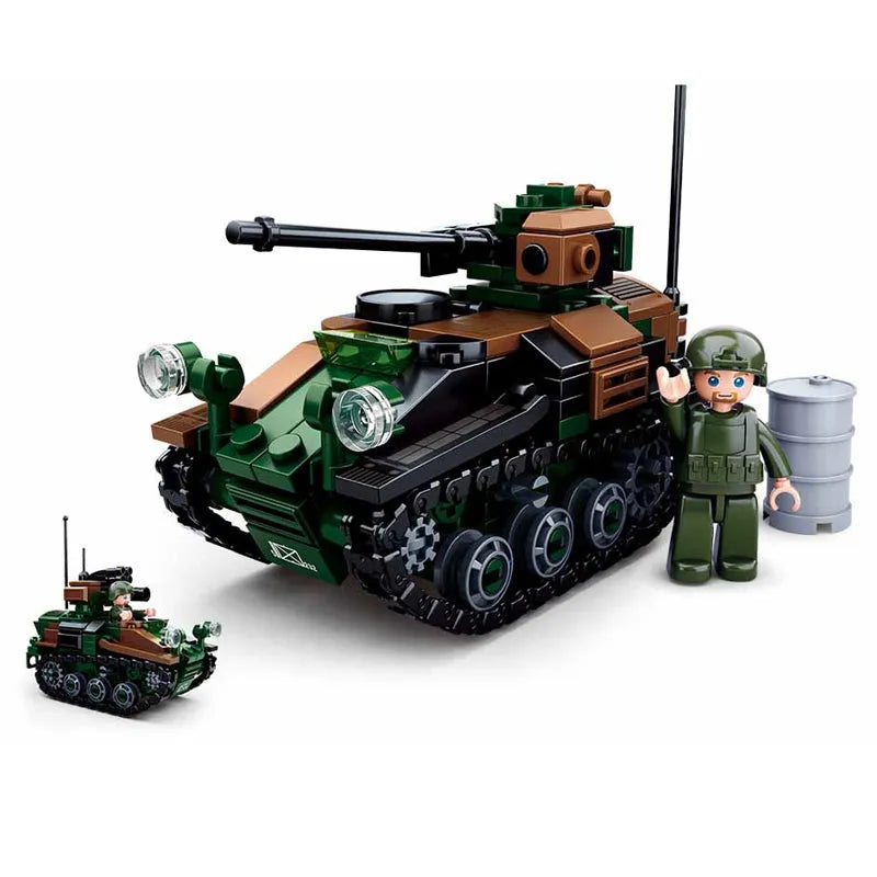 Building Blocks Military WW2 German WIESEL 1 Airborne Tank Bricks Toy - 1