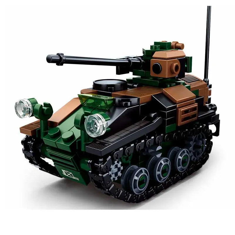 Building Blocks Military WW2 German WIESEL 1 Airborne Tank Bricks Toy - 3