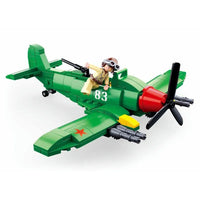 Thumbnail for Building Blocks Military WW2 Il2 Fighter Aircraft Bricks Toys Construction Set Toys - 3
