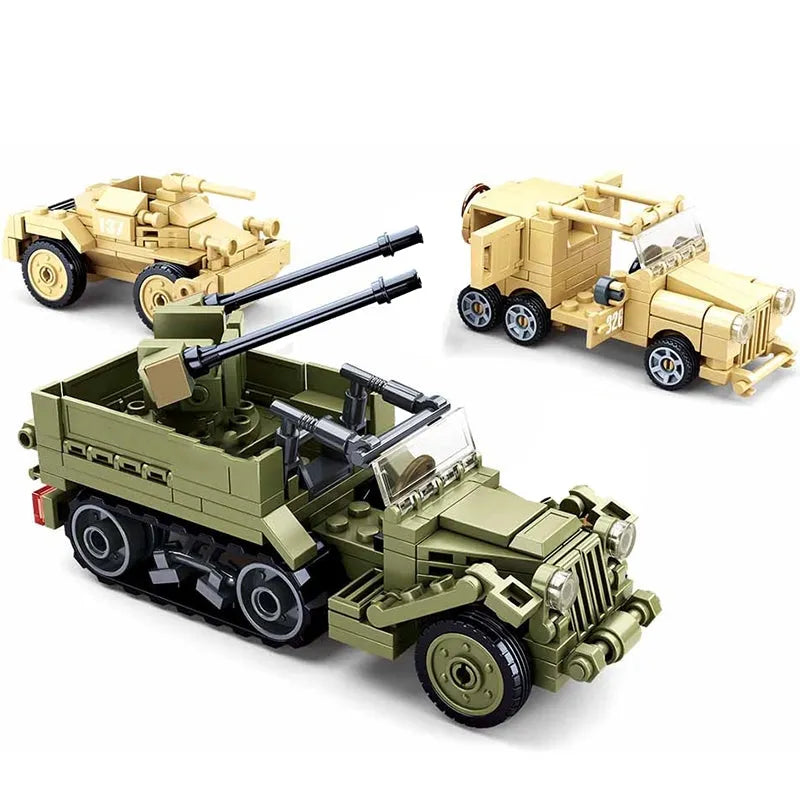 Building Blocks Military WW2 North African Campaign Battle Bricks Toy Construction Set Toys - 6
