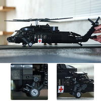 Thumbnail for Building Blocks Military WW2 UH - 60 Attack Helicopter Bricks Toy - 6