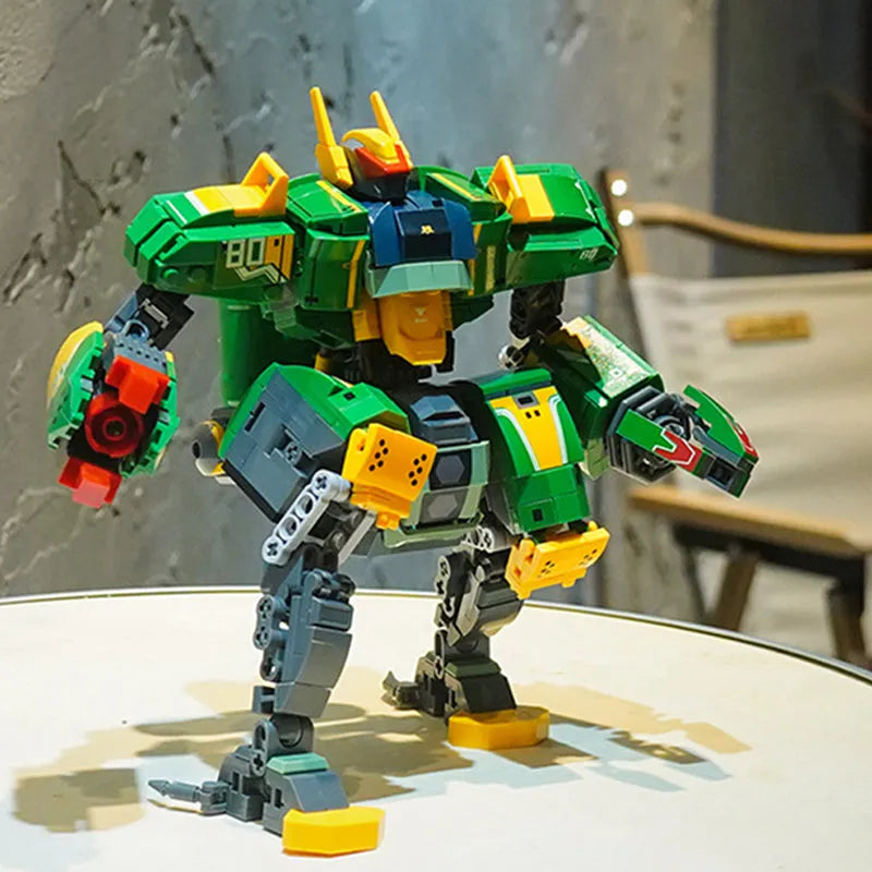 Building Blocks MOC Expert Bad Luck Beam Mecha Robot Warrior Bricks Toys Construction Set Toys - 7