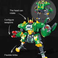 Thumbnail for Building Blocks MOC Expert Bad Luck Beam Mecha Robot Warrior Bricks Toys Construction Set Toys - 5