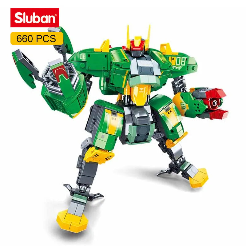 Building Blocks MOC Expert Bad Luck Beam Mecha Robot Warrior Bricks Toys Construction Set Toys - 1