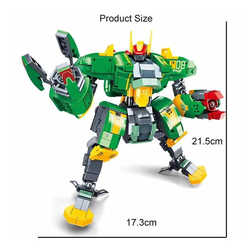 Building Blocks MOC Expert Bad Luck Beam Mecha Robot Warrior Bricks Toys Construction Set Toys - 3