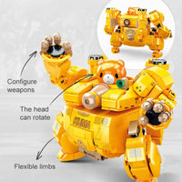 Thumbnail for Building Blocks MOC Expert Heavy Artillery Mecha Robot Warrior Bricks Toy Construction Set Toys - 6