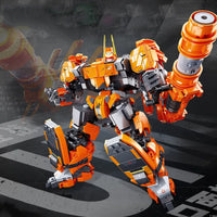 Thumbnail for Building Blocks MOC Expert Hot Steel Mecha Robot Warrior Bricks Toy - 2