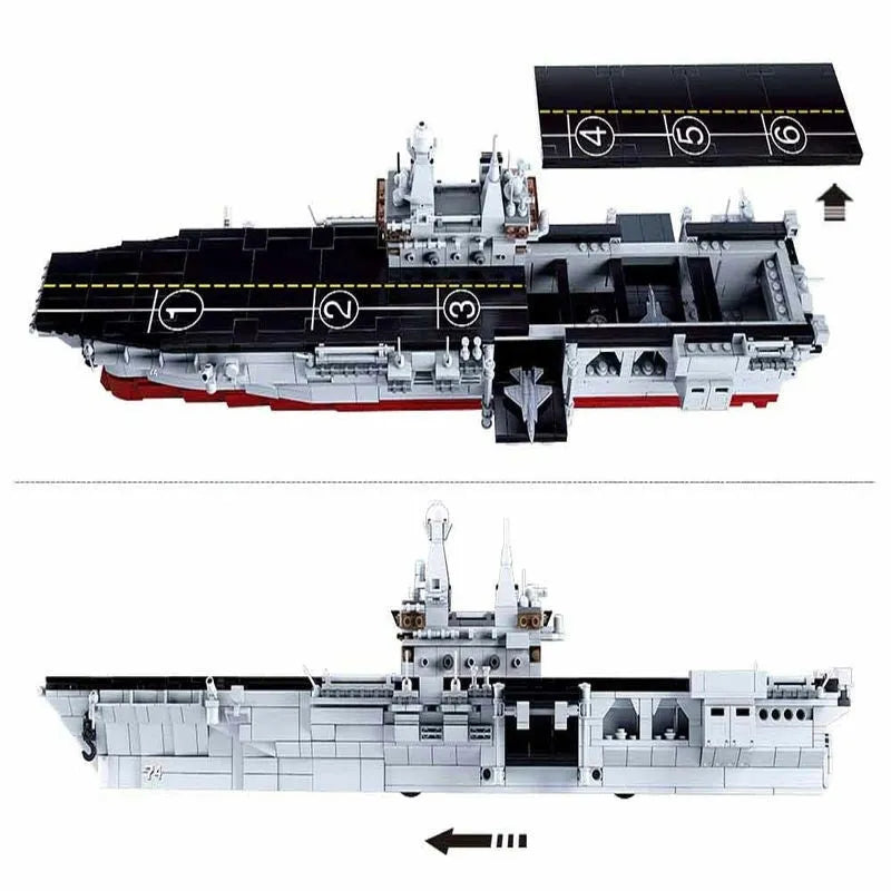 Building Blocks MOC Military 075 Amphibious Attack War Ship Bricks Toy - 4