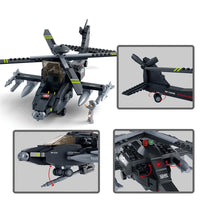 Thumbnail for Building Blocks MOC Military Armed US Attack Helicopter Bricks Toy - 6