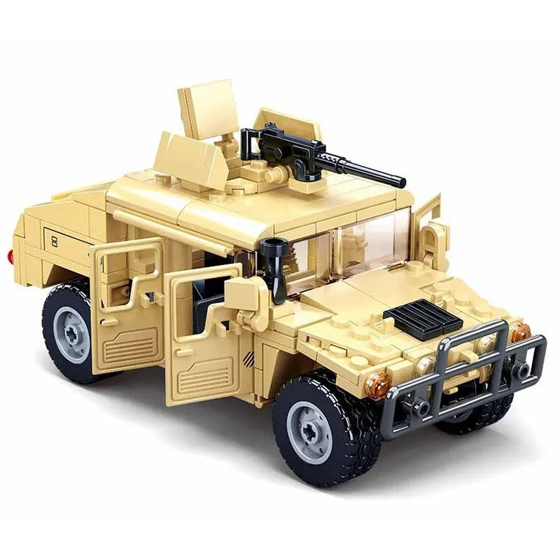 Building Blocks MOC Military Armored Humvee H1 Off-Road Car Bricks Toy - 3