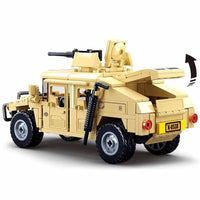 Thumbnail for Building Blocks MOC Military Armored Humvee H1 Off-Road Car Bricks Toy - 2