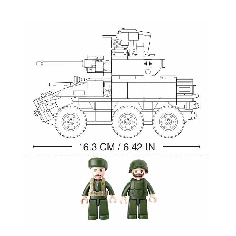 Building Blocks MOC Military EBRC Infantry Combat Vehicle Bricks Toys - 3