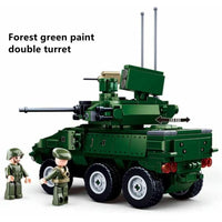 Thumbnail for Building Blocks MOC Military EBRC Infantry Combat Vehicle Bricks Toys - 7