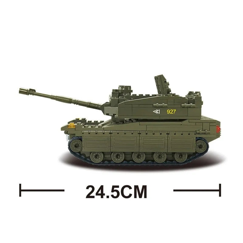 Building Blocks MOC Military Israel Merkava Tank Bricks Toys Construction Set Toys - 7