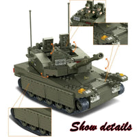 Thumbnail for Building Blocks MOC Military Israel Merkava Tank Bricks Toys Construction Set Toys - 4