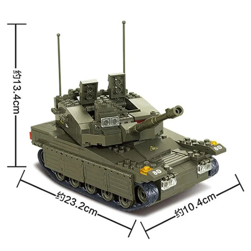 Building Blocks MOC Military Israel Merkava Tank Bricks Toys - 6