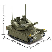 Thumbnail for Building Blocks MOC Military Israel Merkava Tank Bricks Toys Construction Set Toys - 6