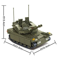Thumbnail for Building Blocks MOC Military Israel Merkava Tank Bricks Toys - 6