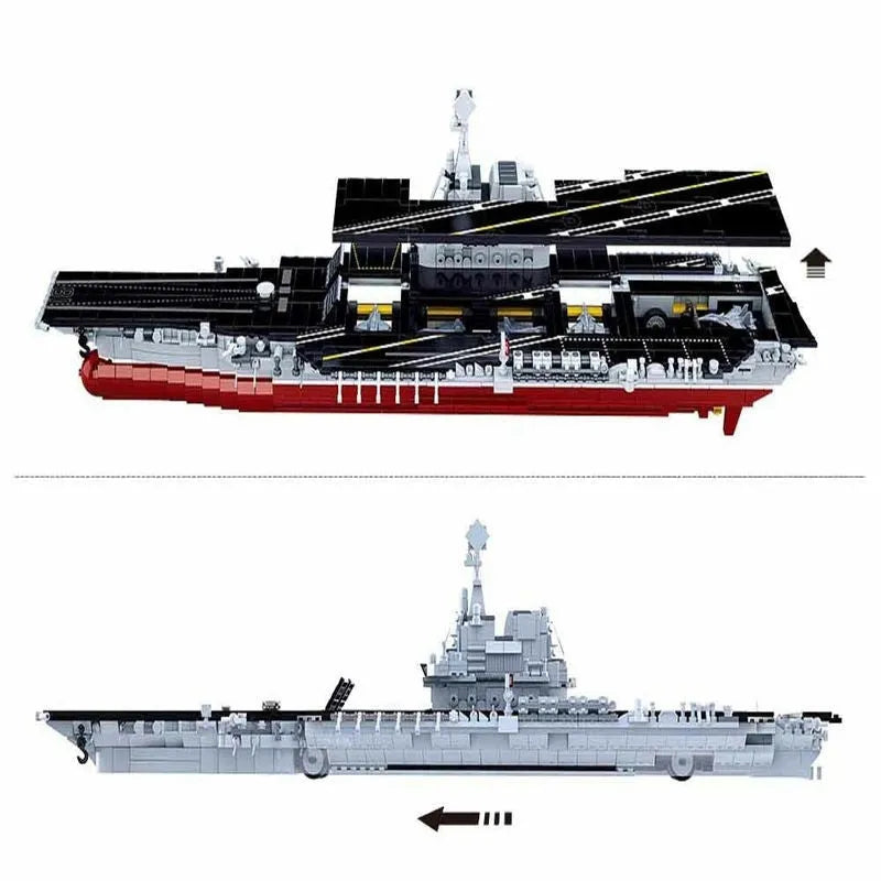 Building Blocks MOC Military Navy 002 Aircraft Carrier Bricks Toys Construction Set Toys - 4