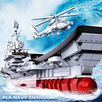Thumbnail for Building Blocks MOC Military Navy 002 Aircraft Carrier Bricks Toys - 2