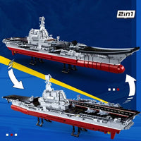 Thumbnail for Building Blocks MOC Military Navy 002 Aircraft Carrier Bricks Toys - 3
