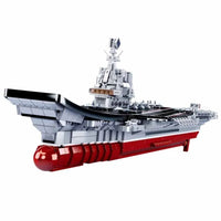Thumbnail for Building Blocks MOC Military Navy 002 Aircraft Carrier Bricks Toys - 1