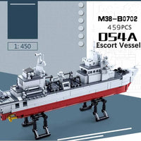 Thumbnail for Building Blocks MOC Military NAVY 054A Escort Warship Bricks Toy - 2