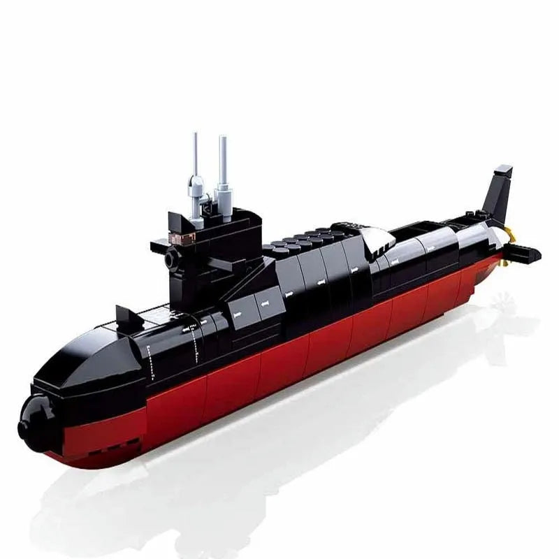 Building Blocks MOC Military Navy 094 Nuclear Submarine Bricks Toys - 2