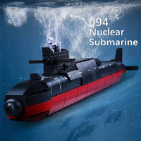 Thumbnail for Building Blocks MOC Military Navy 094 Nuclear Submarine Bricks Toys - 6